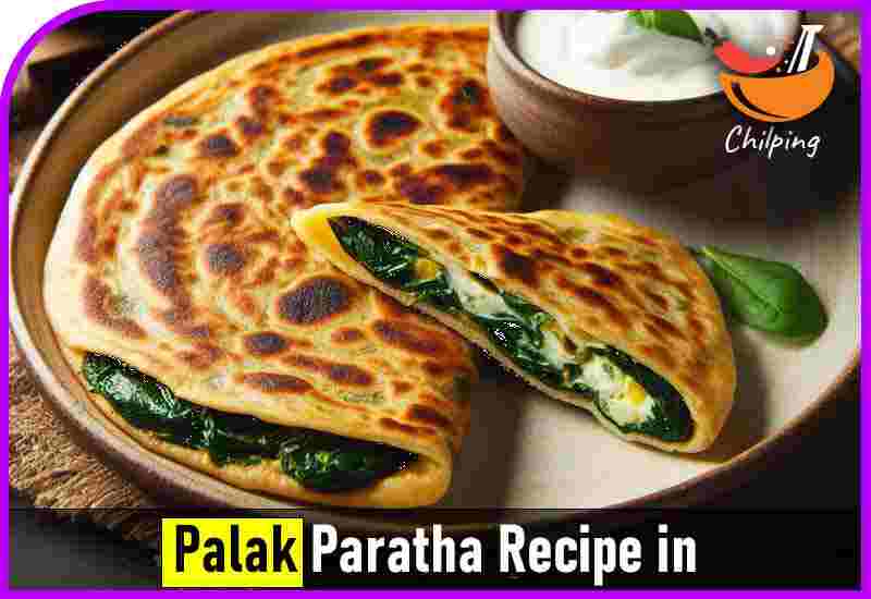 Palak Paratha Recipe in Marathi